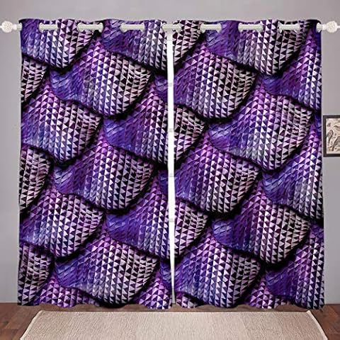 Cortinas de Escamas de Sirena Cortinas geométricas Cover