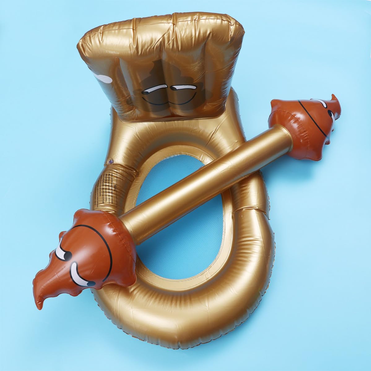 Totority Aufblasbarer Kreativer Schwimmring aus PVC in Toilettenform mit Sicherer Luftbefüllung für Sommer und Poolpartys Lustiger Schwimmartikel für Männer und Frauen