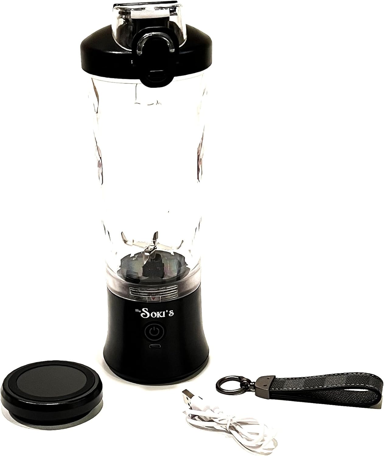 MuSOKI'S Stylish Portable Blender 600ML (Black)