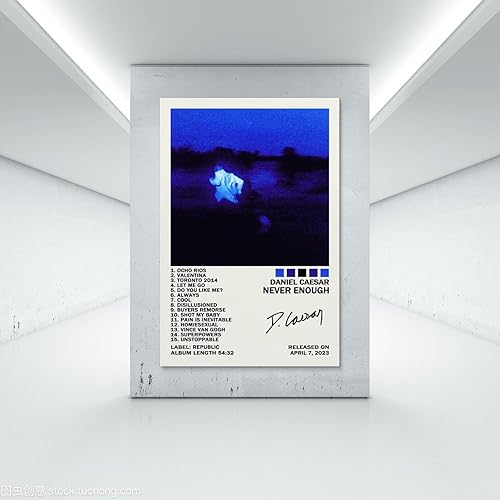 Miniatura 7 de Póster de Daniel Caesar Never Enough (nunca suficiente), póster artístico, para decoración de dormitorio, 12 x 18 pulgadas