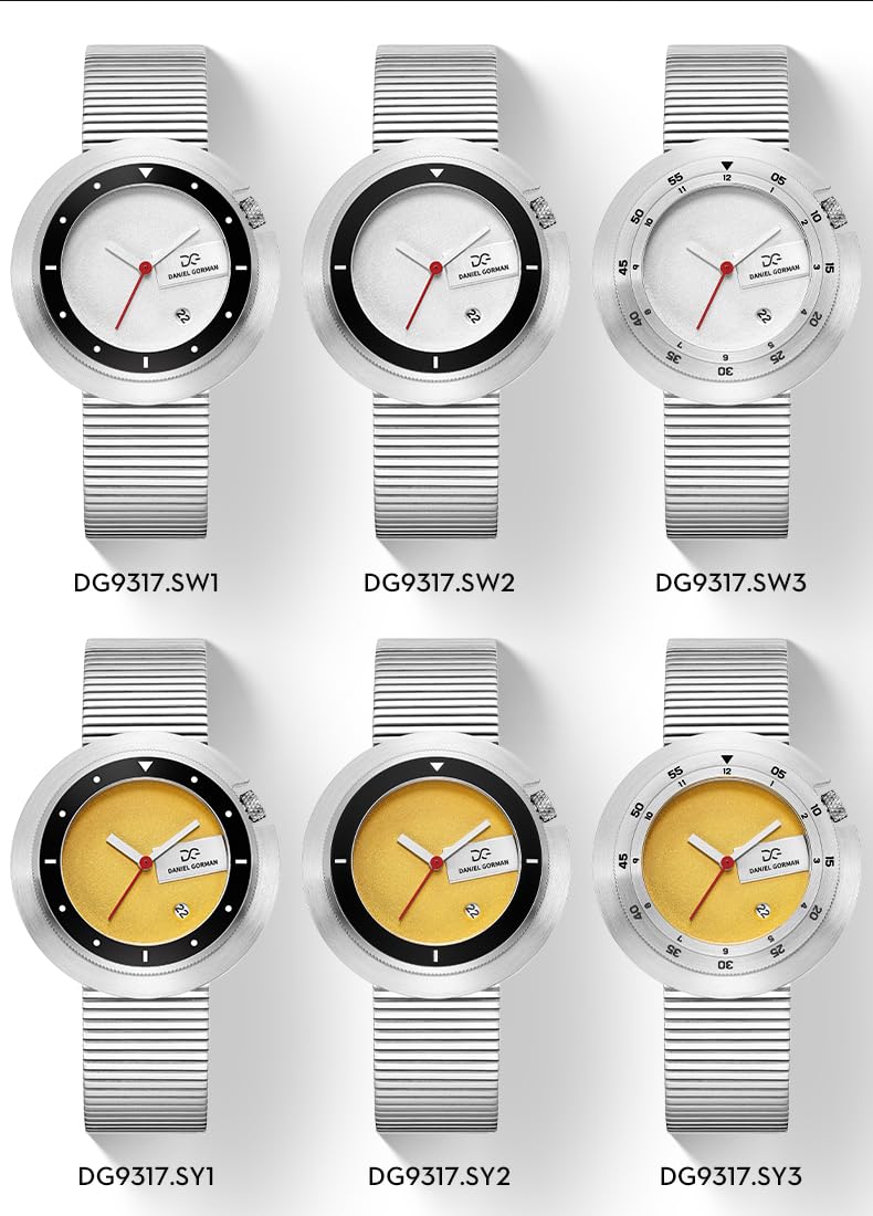 Reloj minimalista para hombre, diseño de bisel intercambiable con esfera geométrica, movimiento de cuarzo japonés, caja de acero inoxidable, vidrio reforzado mineral, reloj de pulsera casual