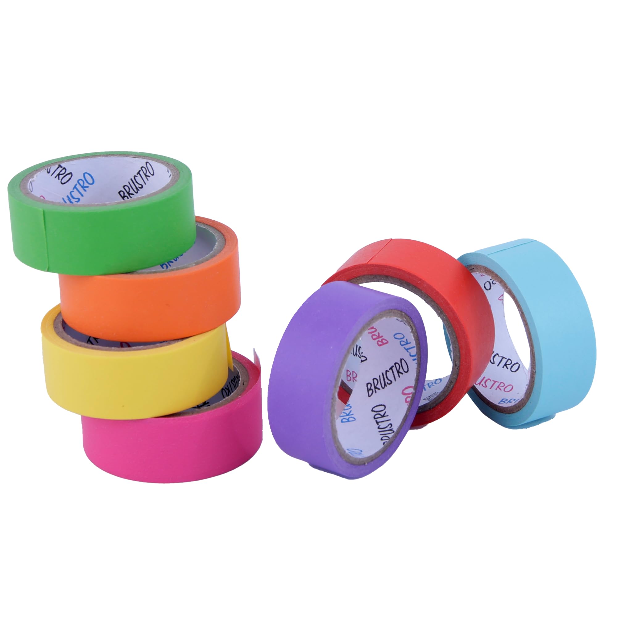 Brustro Neon Washi Tape Set - Vibrant Crafting -6