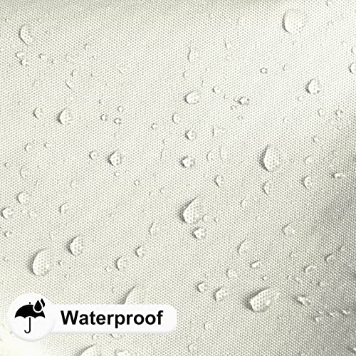 Outdoorlines Patio Seat Cushion Cover Replacement, Waterproof Cushion Cover For Outdoor Furniture, Anti-Slip Patio Chair Cushion Cover For Garden And Backyard (Set Of 4, 22"X22"X4", Cream, Cover Only) #TOP1