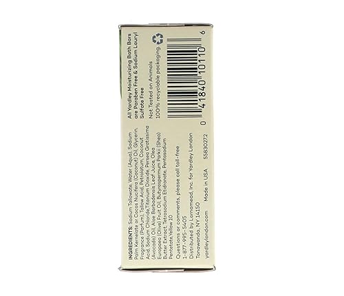 Miniatura 7 de Yardley London Barra de baño hidratante natural con aloe y aguacate 425 oz paquete de 10