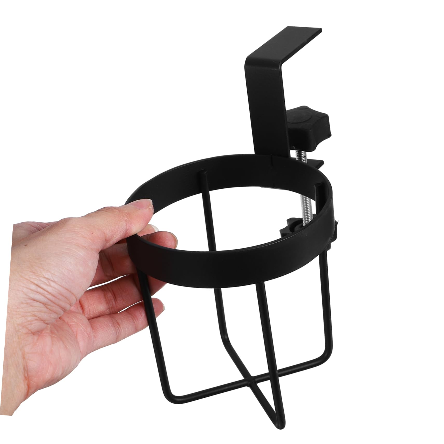 PRETYZOOM 3piezas Soporte para Taza Clip Escritorio Portavasos De Antiderrame Organizador De Bebidas para Mesa Diseño y De Instalar