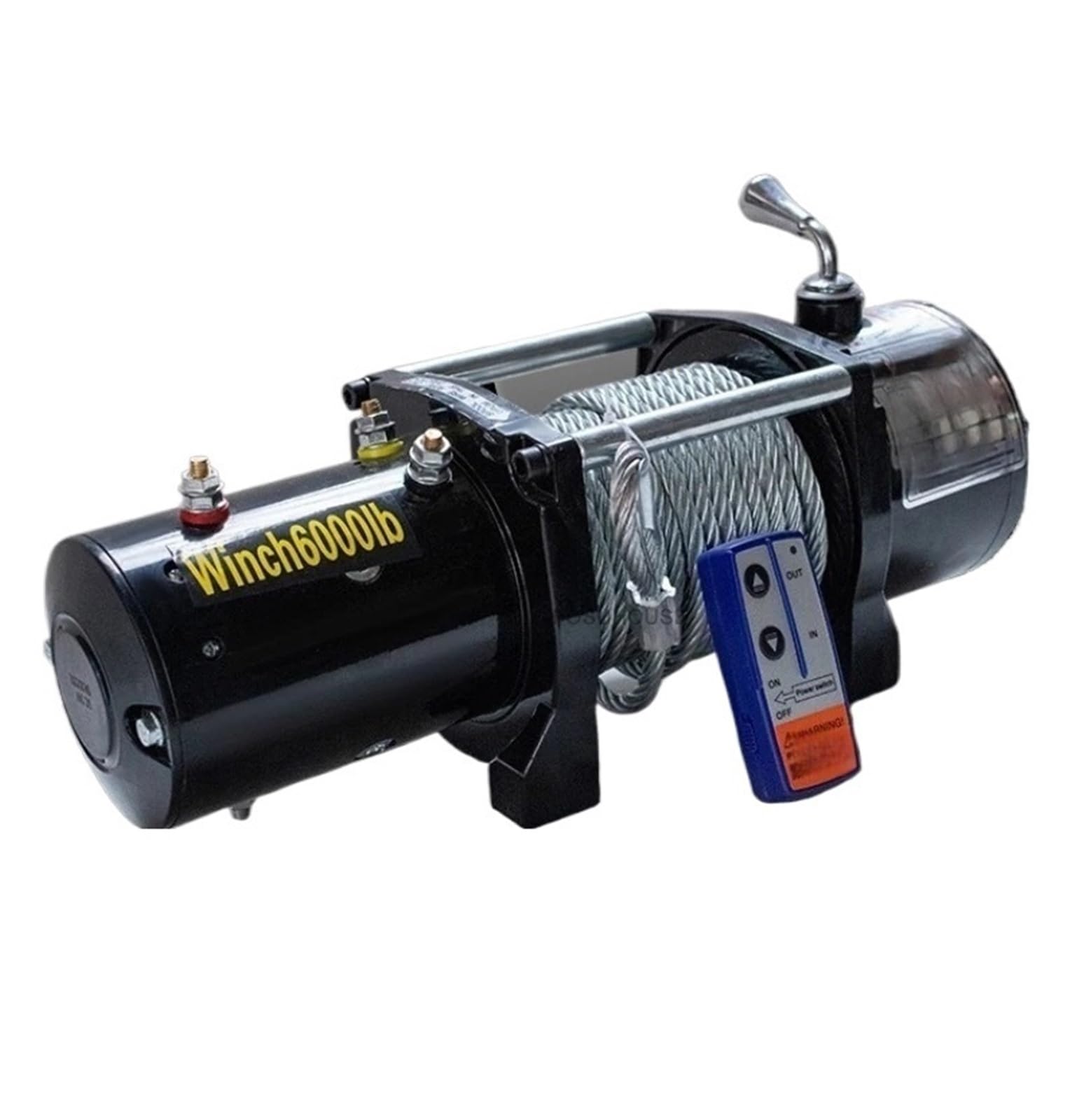 Paranco a Leva Elettrico Verricelli Per Auto Fuoristrada Verricello Elettrico Per Trazione Montato Su Veicolo 12v Di Sollevamento Per Paranco Industriale(12V-12000LBS-B)