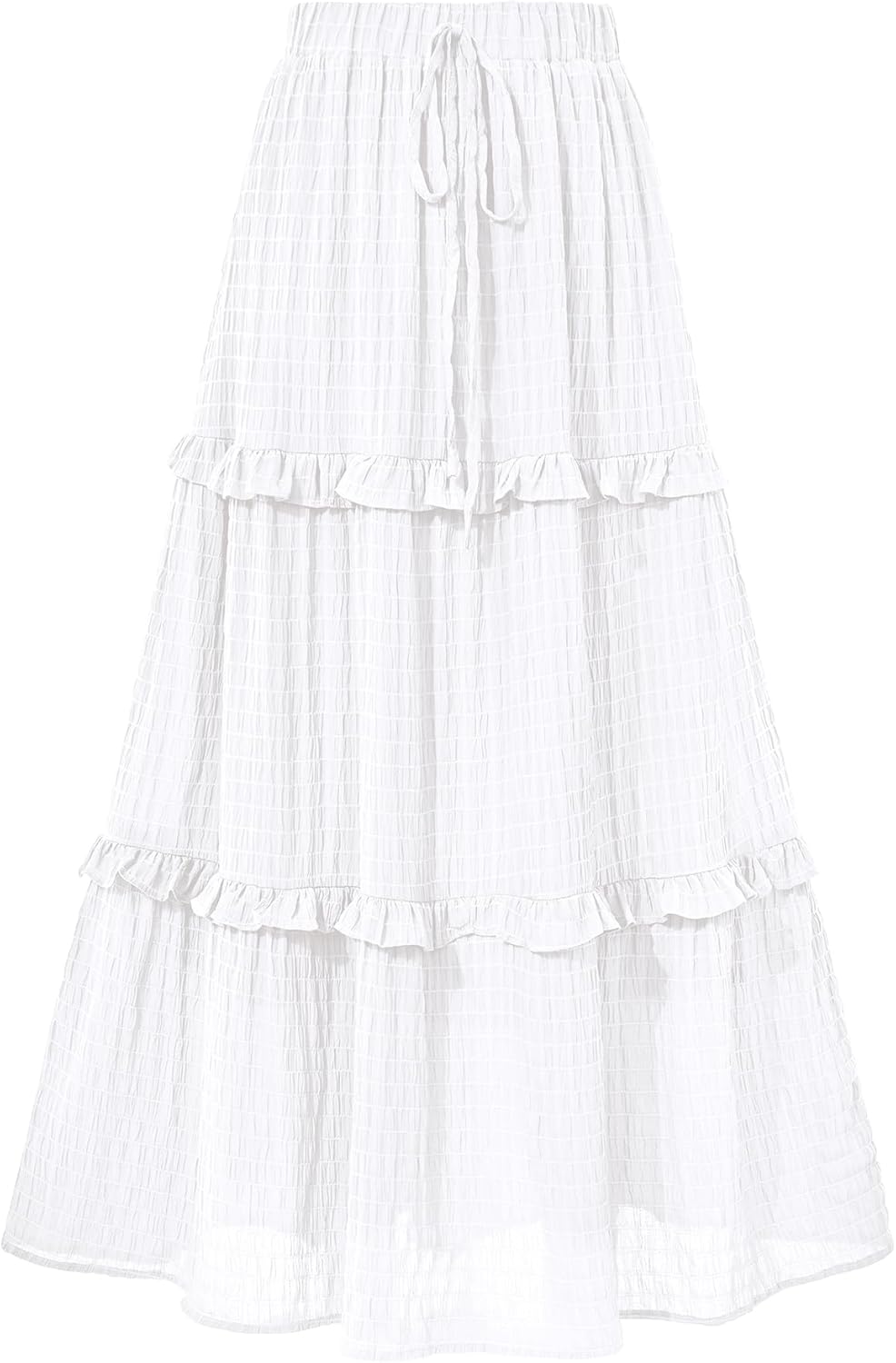 BTFBM Women's Long Summer Skirt 2026 Elegant High Waist Cocktail Party Wedding Guest Dress Flared A-Line Midi Skirts