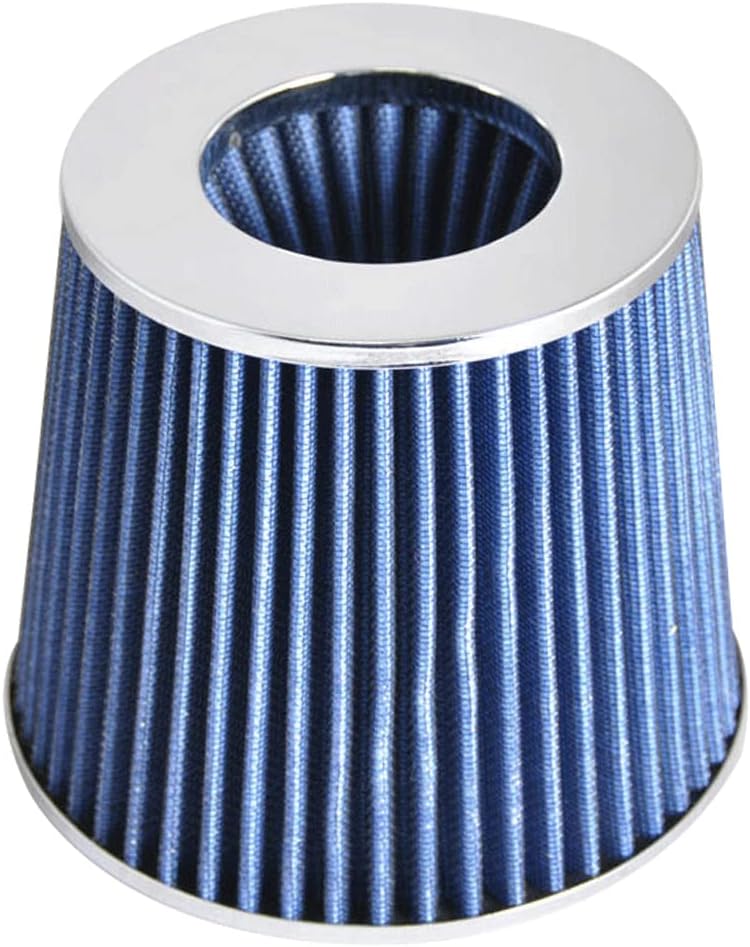 Air Intake Compatible With 3" COLD AIR INTAKE FILTER Compatible With 2002-2011 Mitsubishi Lancer, Blue KN Type 3 Inch PERFORMANCE Air Intake Filter by IKON MOTORSPORTS