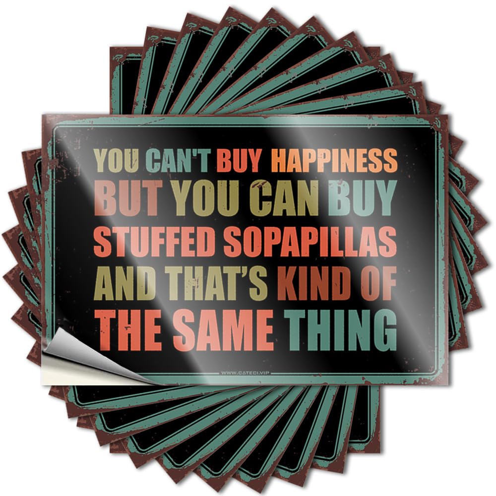 You Can't Buy Happiness But You Can Buy Stuffed Sopapillas Window Bookish - Fall Decor Outdoor Bumper Self Adhesive Sticker(12X18CM)