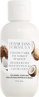 Physicians Formula Removedor de maquillaje de ojos con leche de coco, impermeable, probado por dermatólogos, sin aceite, para pieles sensibles, 2 onzas líquidas (paquete de 1)
