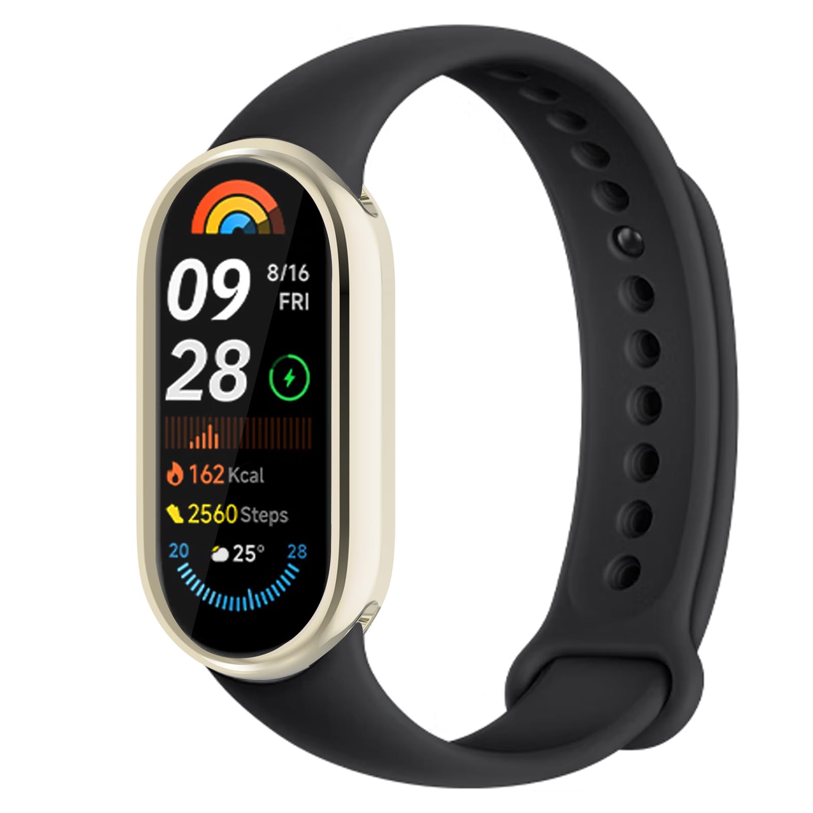 Cover In TPU Con Protezione Schermo Per Xiaomi Smart Band 10, 2 Pezzi, Antigraffio E Trasparente Placcato Blu