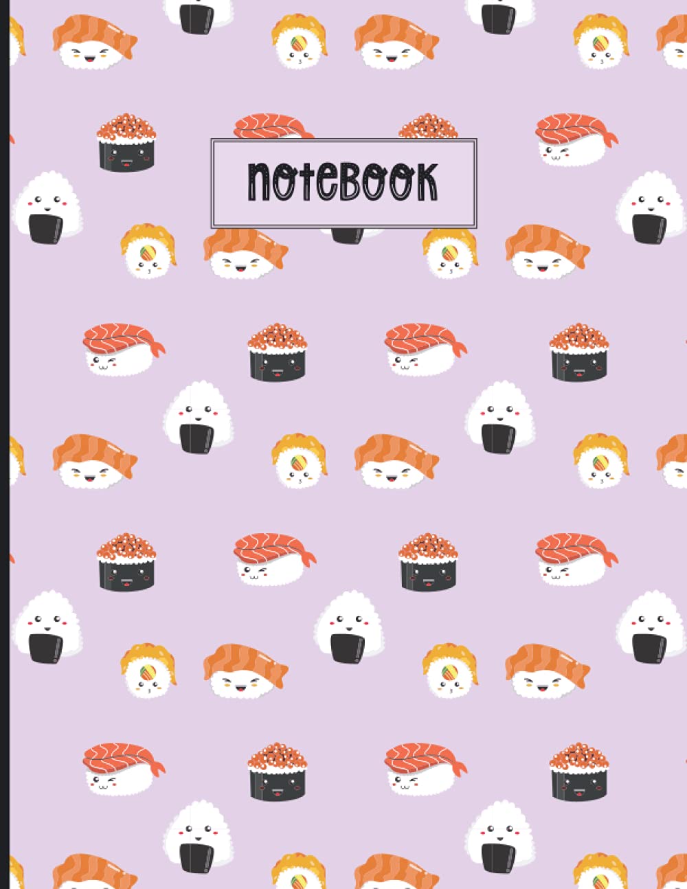 Sushi notebook: Cute kawaii notebook, Kawaii sushi notebook