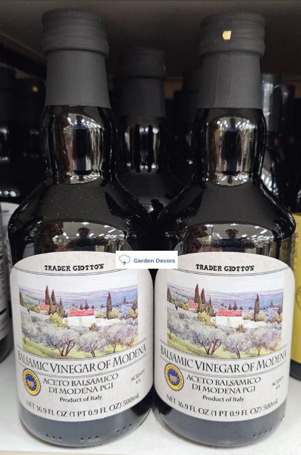 Trader Joe Balsamic Vinegar of Modena 6% Acidity 16.9fl oz 500ml (Two Bottles)