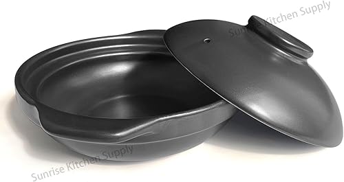 Miniatura 2 de Black Cazuela Clay Pot Sunrise Kitchen Supply (30 oz)