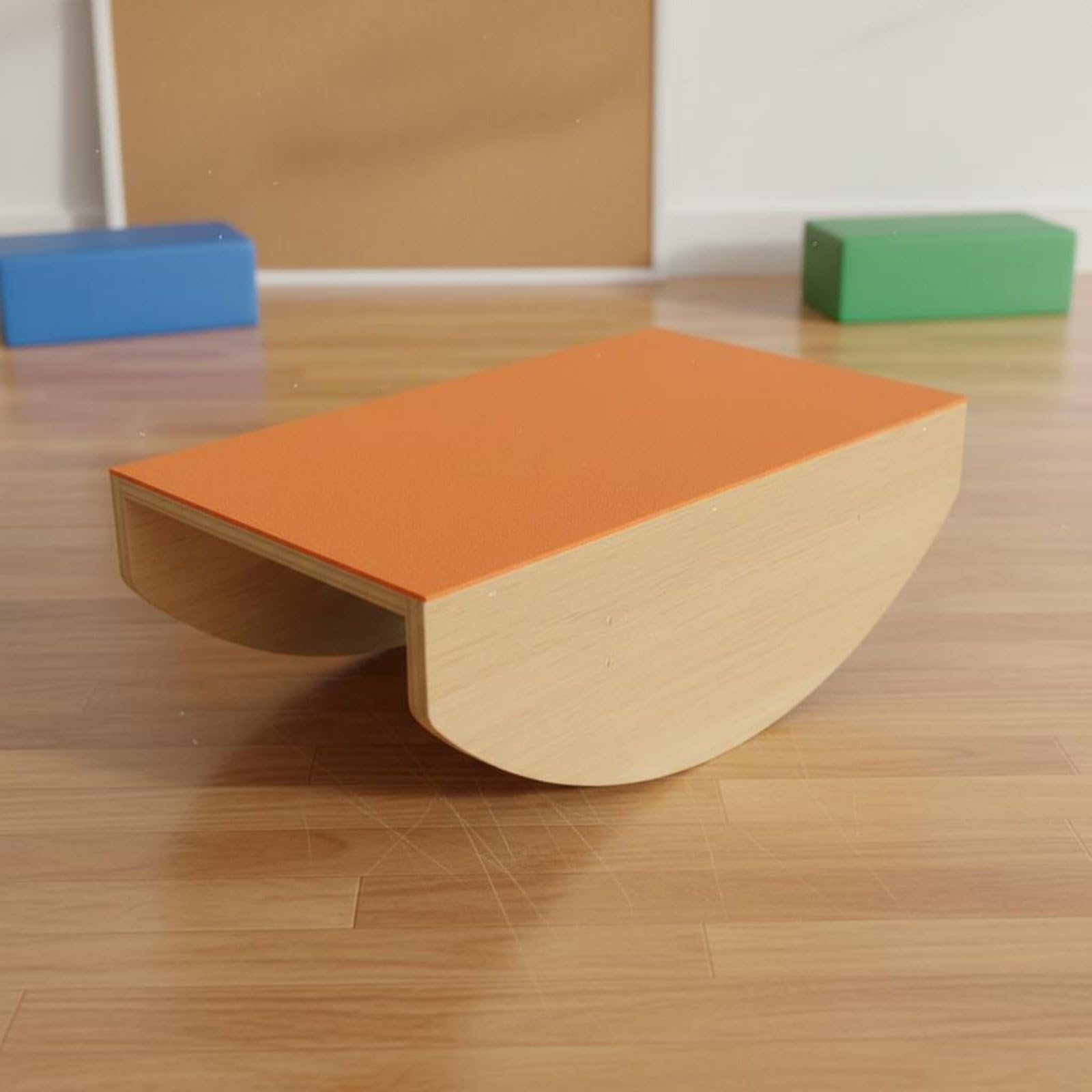 Tavola Pilates Bilanciamento Tavola Equilibrio Tavola Rocker Attrezzo Health in Legno Portatile per Esercizi di Equilibrio Allungamento E Rinforzo