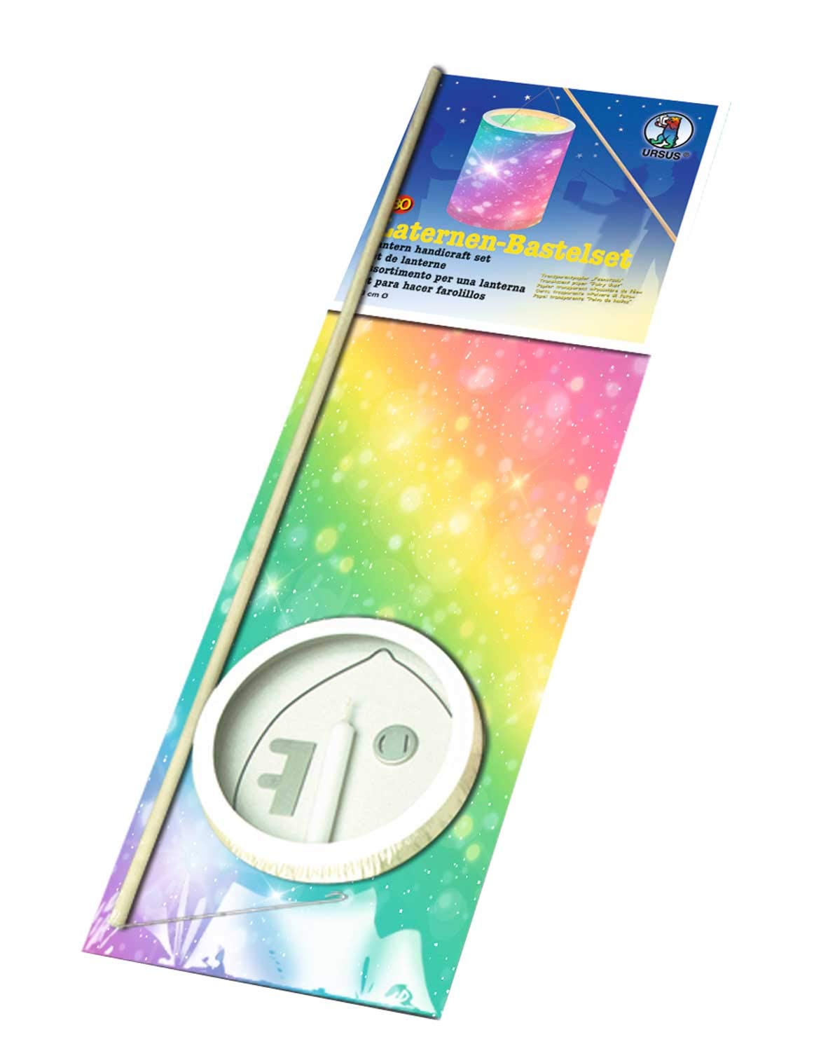 Ursus 7440000 – zestaw latarni, pył wróżki, ok. 20 x 15,3 cm, z przezroczystego papieru, zestaw do tworzenia samodzielnie wykonanych latarni, idealnie nadaje się do latarni