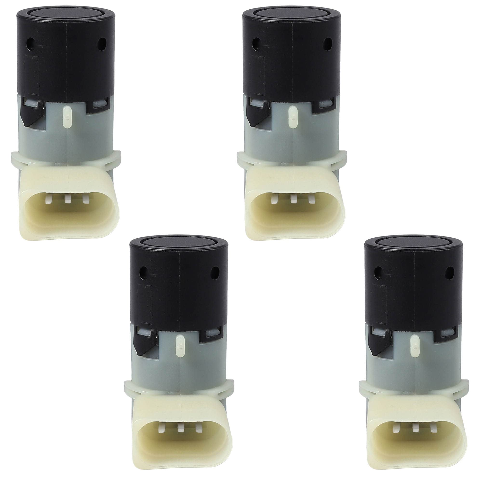 (Lot de 4) Capteur Radar de Recul Aide Stationnement Avant ou Arrière compatible pour A4 A6 A8 OCTAVIA II MULTIVAN V NEW BEETLE POLO TRANSPORTER V - 7H0919275C 4B0919275E
