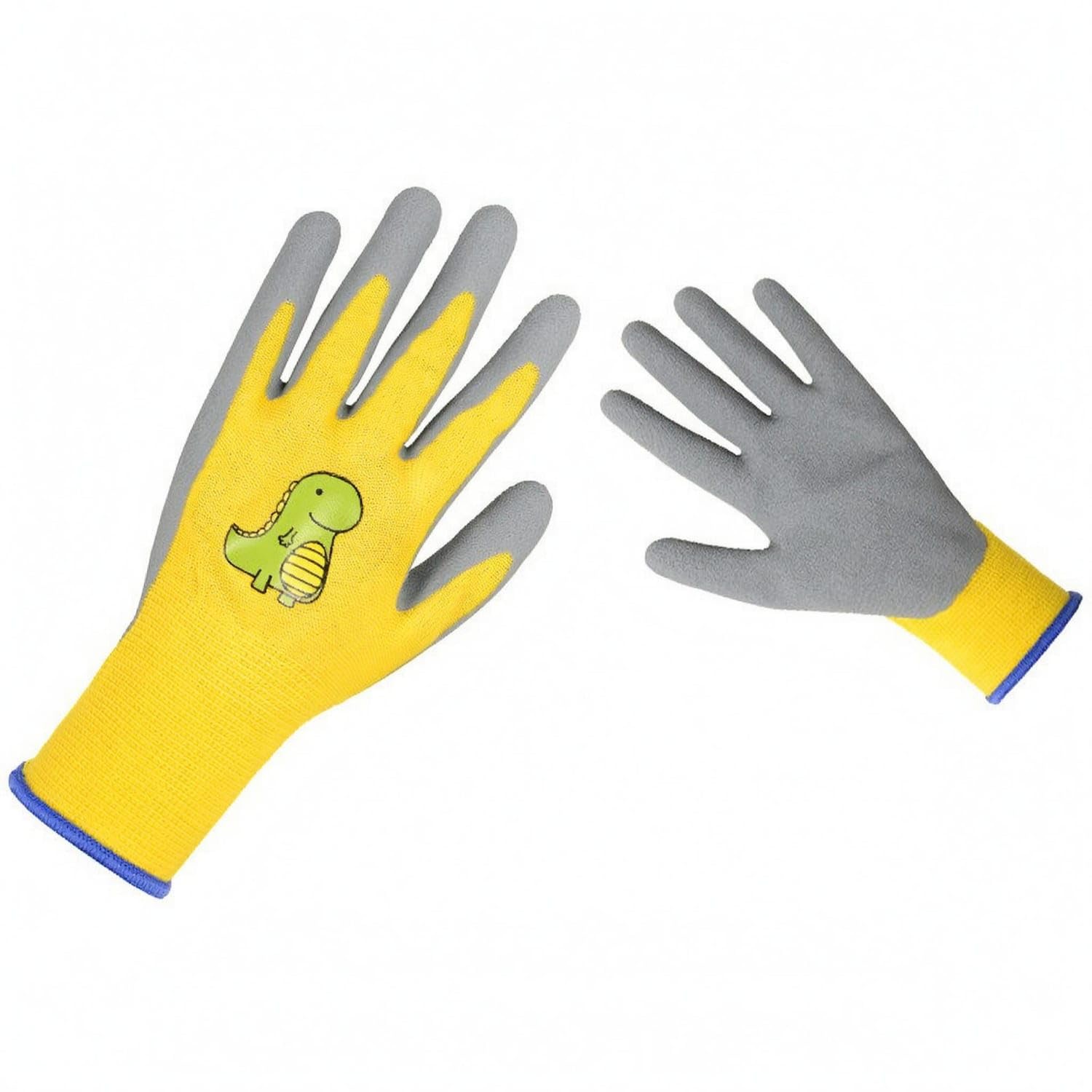 Anti-Slip Children's Work Gloves Wear-Resistant Kids Gardening Gloves Breathable Garden Gear Comfortable for Outdoor Tasks, 11+ Years, Yellow-image-28