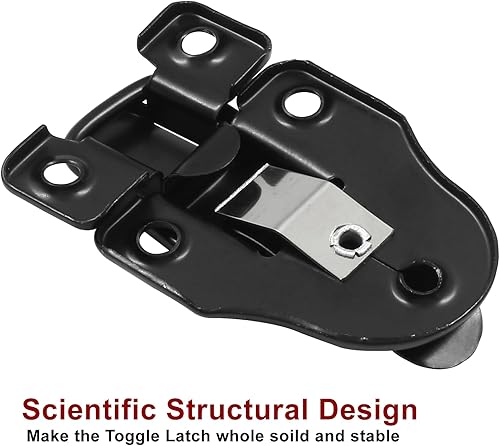 Miniatura 4 de 2 piezas de cerrojo de pico de patito de estilo retro antiguo para cajuela vintage para gabinete, caja de joyas, caja de herramientas, maleta con