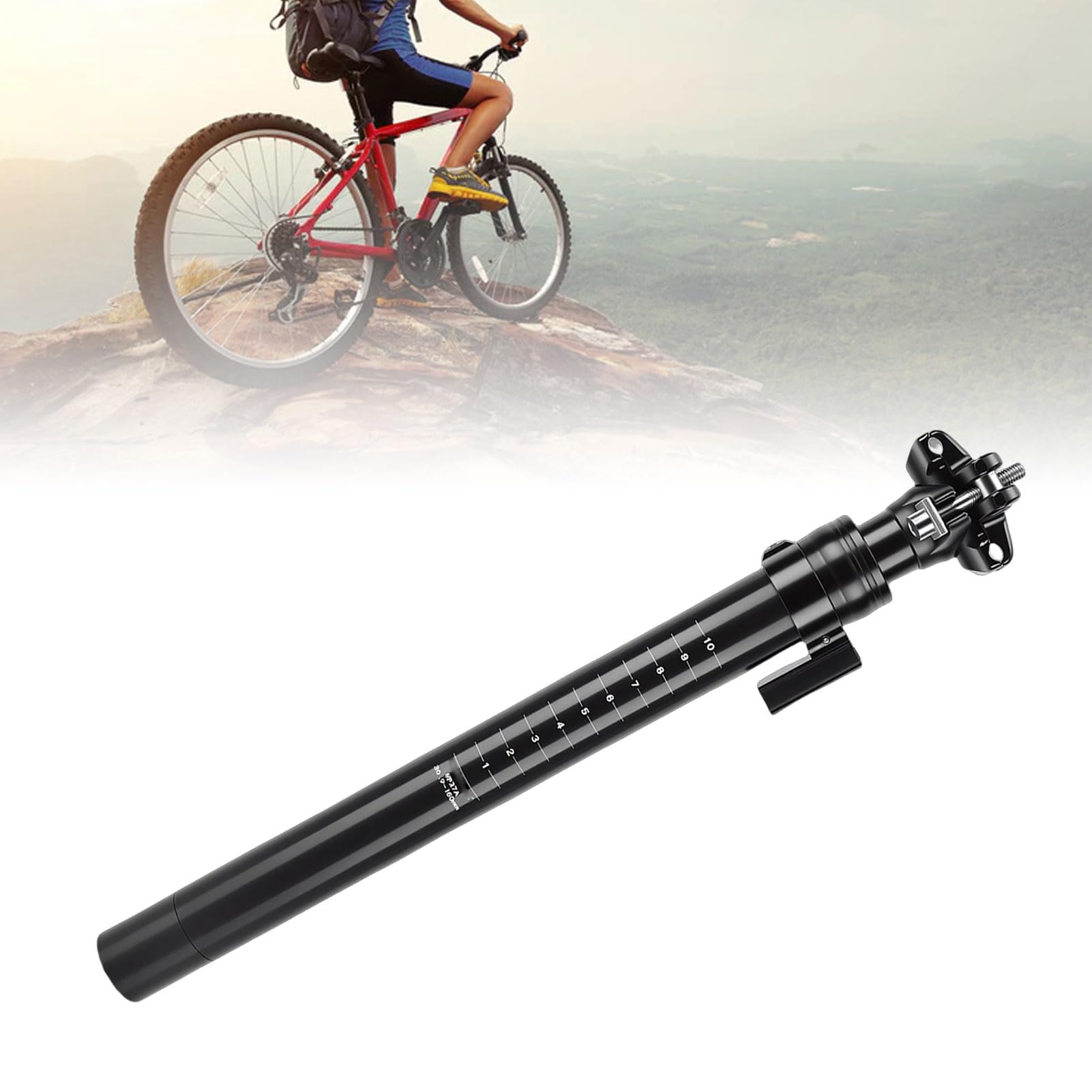 Sztyca Rowerowa, Sztyca Rowerowa ze Stopu Aluminium, Podróżna 150 Mm do Rowerów Szosowych, Górskich i Terenowych (30,9 mm)