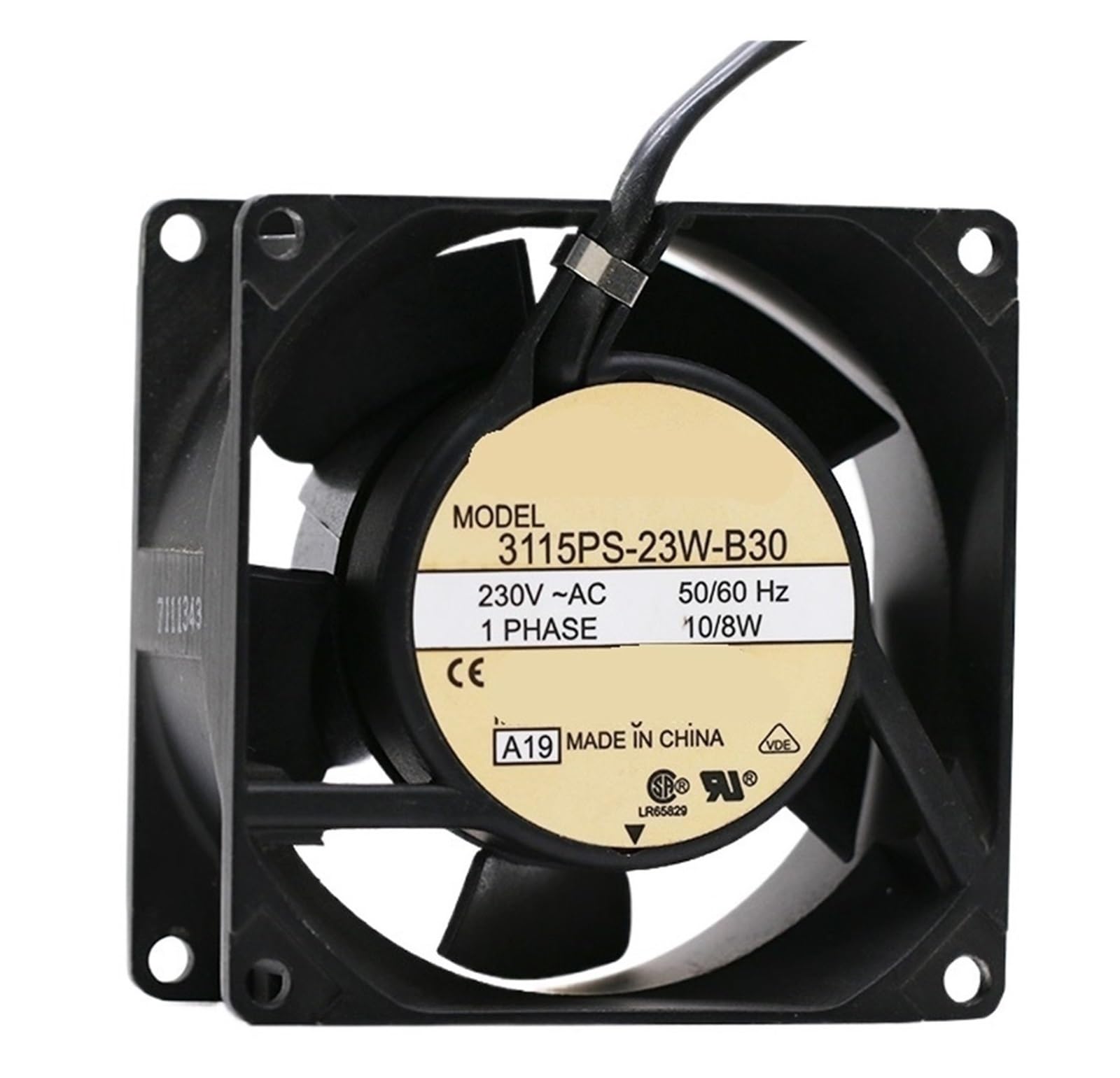 LZIKKGKI 3115PS-23W-B30 80 * 80 * 38MM 8CM 230V 10/8W AC Cooling Fan