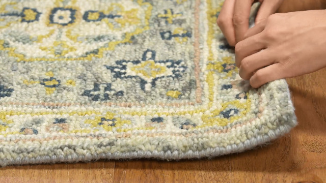 Tapete rectangular SAFAVIEH 9' x 12' de lana hecho a mano miniatura 6