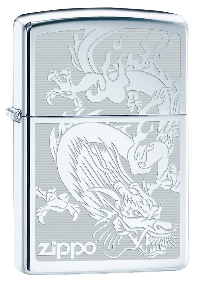 Amazon.com: Zippo Lighter: Dragon, Engraved - High Polish