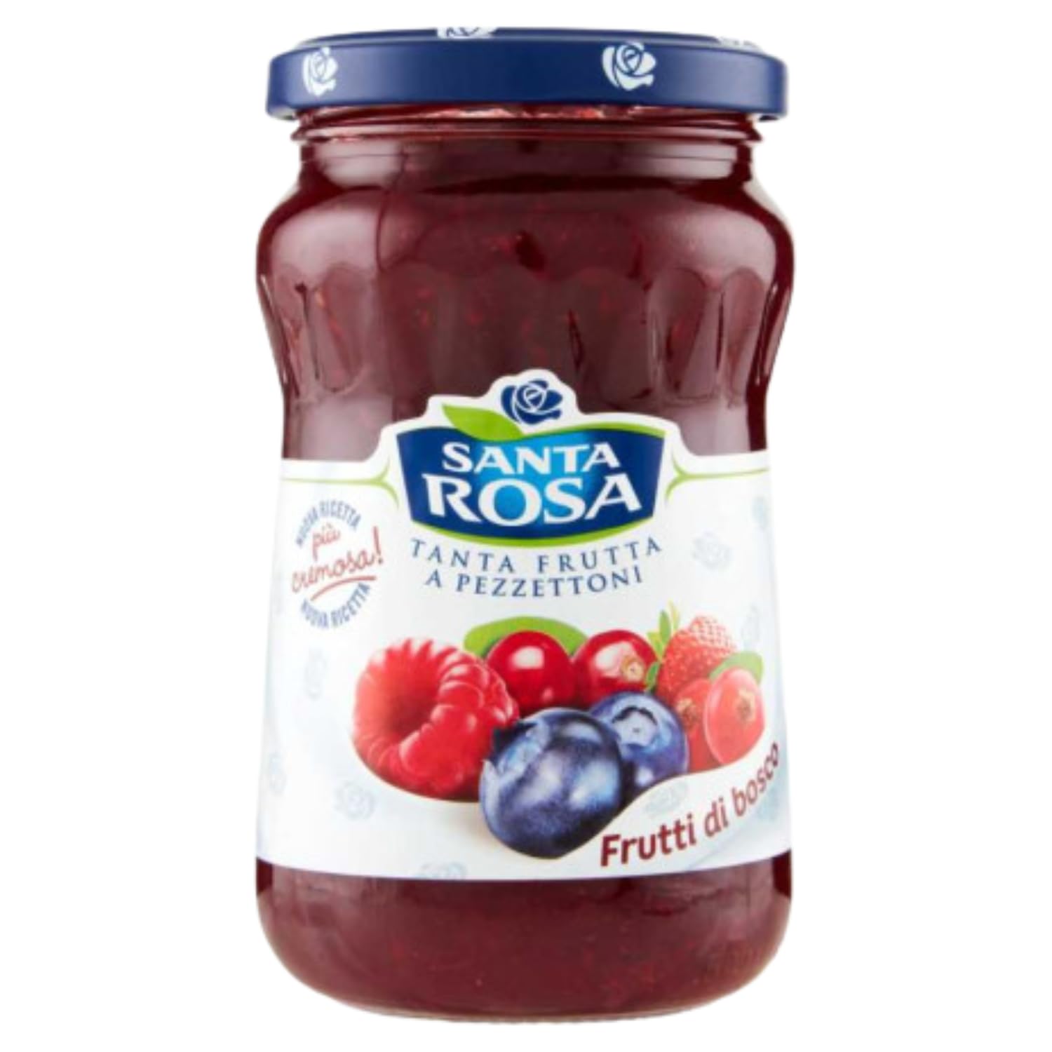 Confettura ai Frutti di Bosco 350 g – Marmellata con Frutta a Pezzettoni Ideale per Colazione e Dolci – Variazioni 4/8/12 Pezzi (12 PEZZI)