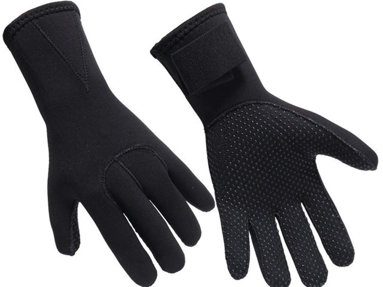 Professional 3mm Neoprene Wetsuit Gloves - Anti-Scratch Double-Layer Stretch for Scuba Diving, Swimming, Snorkeling - Thermal Watersports Gloves for Women Men, Kayaking, Surfing