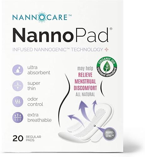 NannoPad Almohadillas regulares para mujer, almohadillas de algodón orgánico con certificación Nannocare, almohadillas con alas, productos de