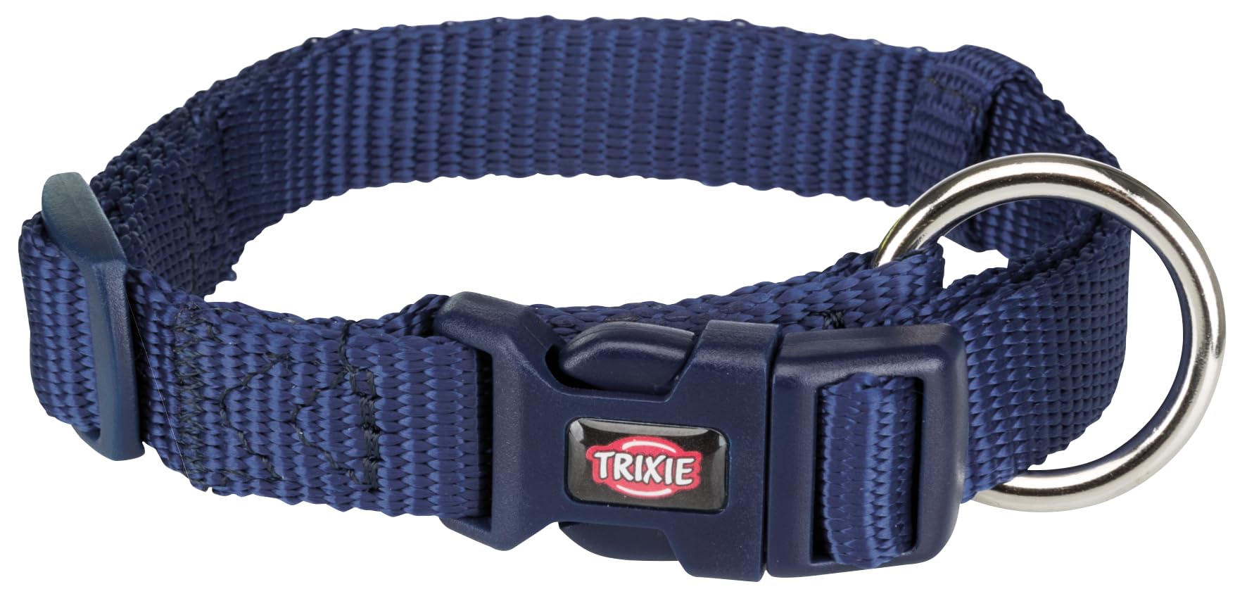 Trixie Premium Dog Collar Belt, Stylish Design, Adjustable Webbing Tape, Strain Relief, with Leash Connector, Neck Collar for Dogs, 35-55 cm (M-L, Indigo) (B0D9Q7JLHV) Amazon Price History, Amazon Price Tracker