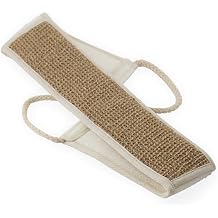 Eco Bath London Ramie Exfoliating Back Strap - Natural Back Scrubber for Shower, 100% Natural Body Exfoliator, Body Exfoliator for Shower Bath, Dead Skin Removal for Smooth Radiant Skin, Eco Friendl