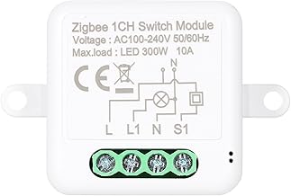 Pruie 1ch zigbee mini interruptor igente módulo de relé suporte interruptor de controle de 2 vias para automação residencial igente, funciona com alexa google home