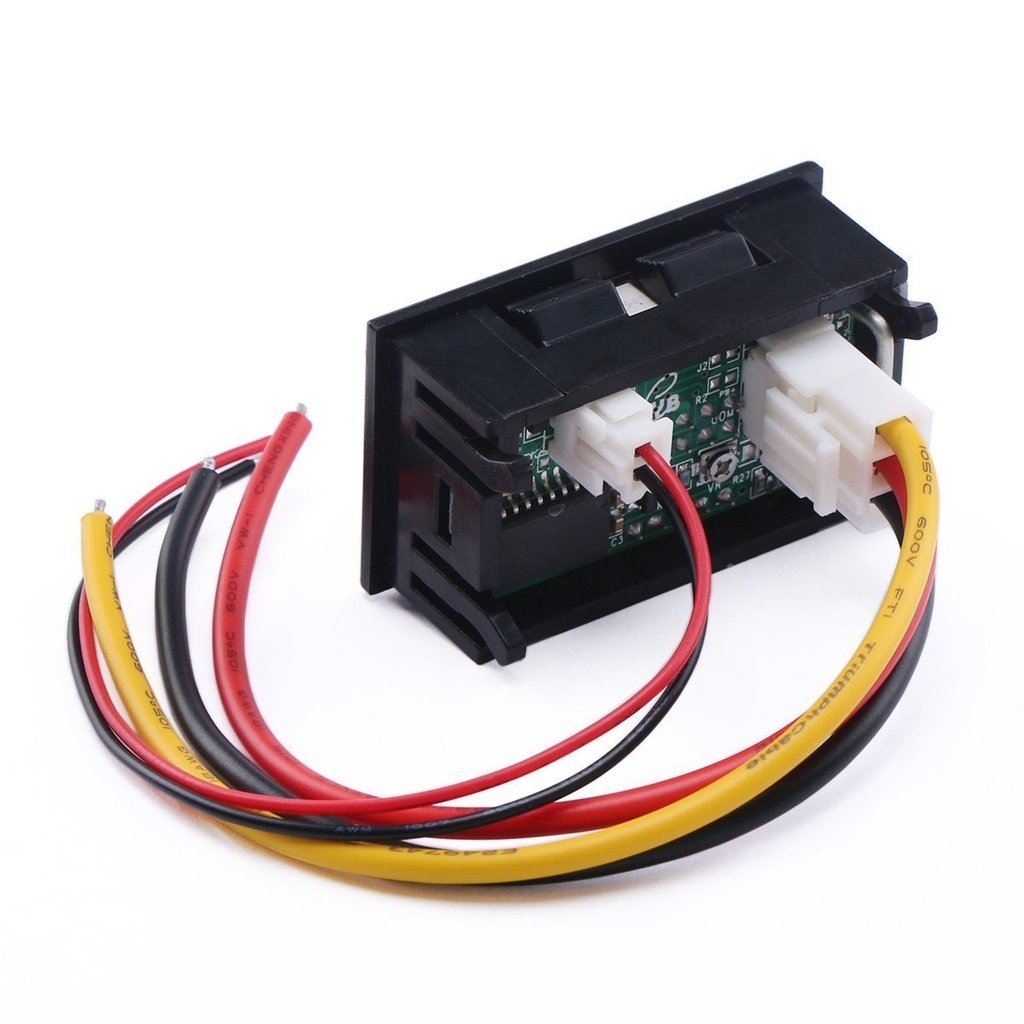 Amperometro voltmetro digitale LED 100V DC 100A doppio display misuratore tensione corrente con shunt