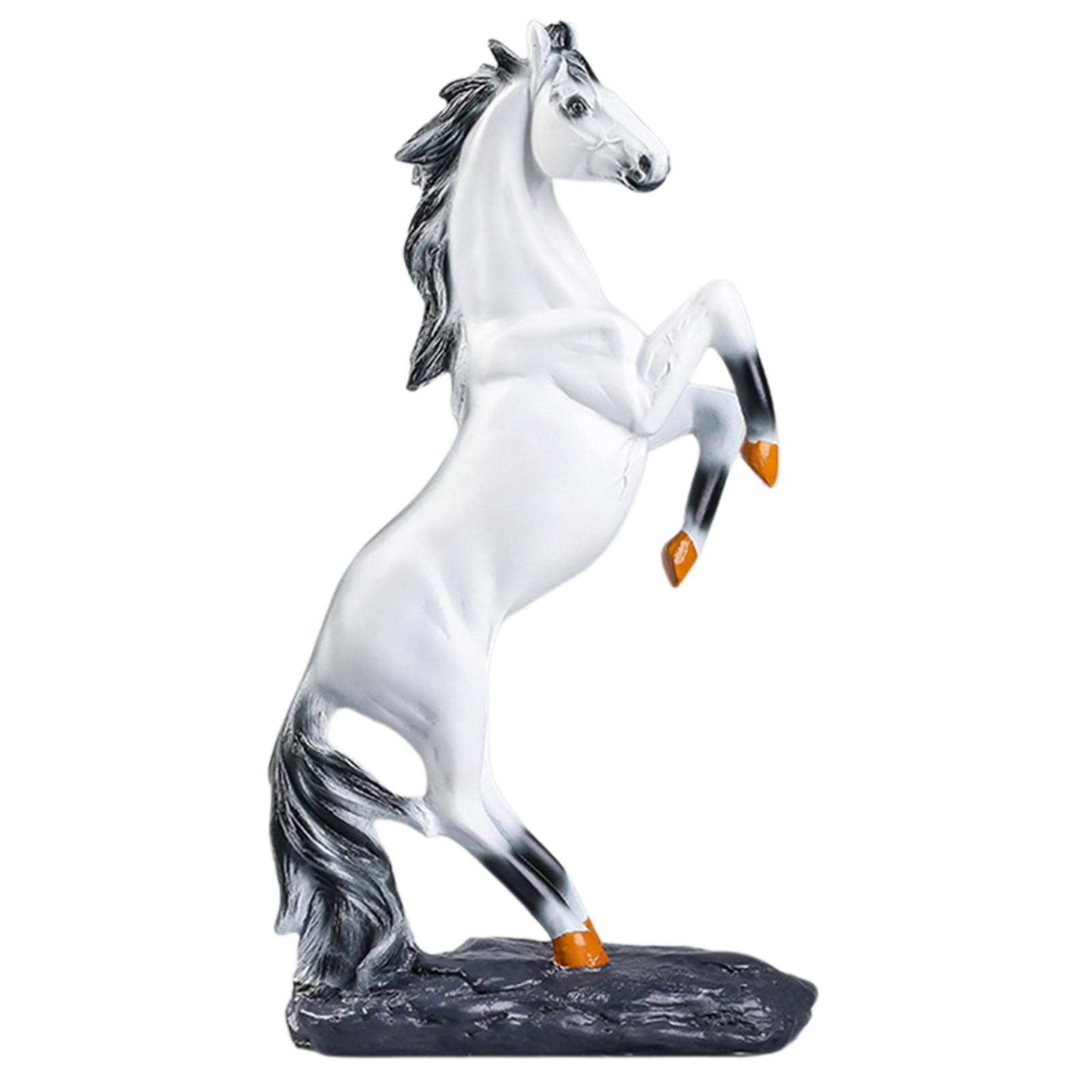 YXCQHZM Horse Statues and Sculptures - Horse Figurine Home Decor - Equestrian Gift for Horse Lovers (WHITE)