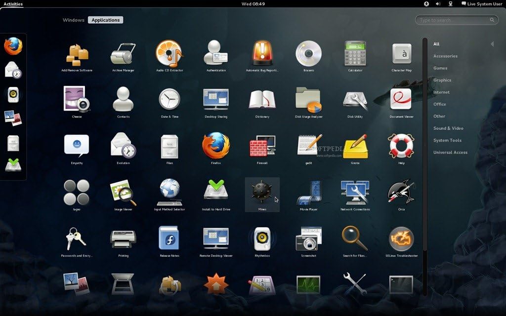 Fedora Linux 17 32-bit Live Bootable CD – “Beefy Miracle”