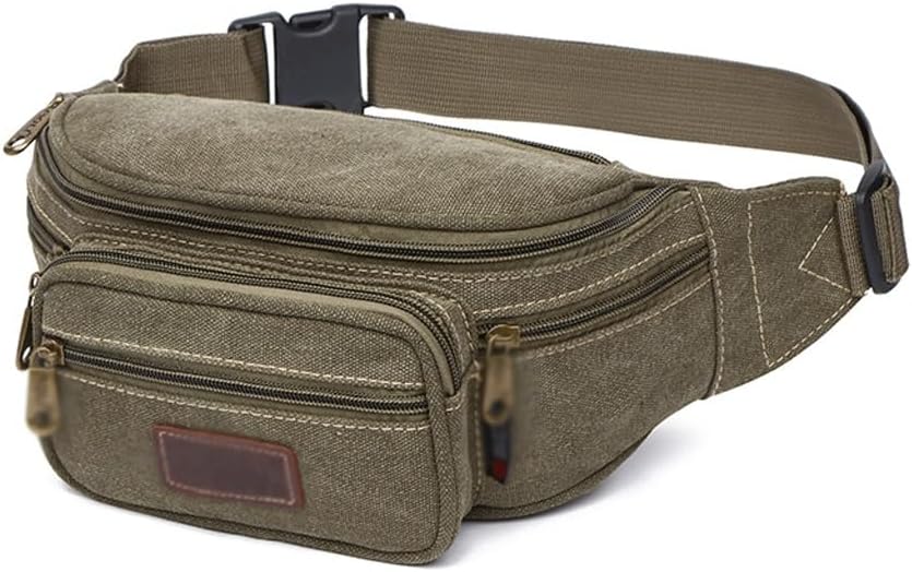 Sports Outdoor Waist Pack Chest Bag Single Shoulder Crossbody Canvas Strong And