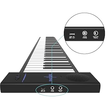 Amazon.co.jp: ピアノ キーボード 88 キー - 折りたたみ式電子