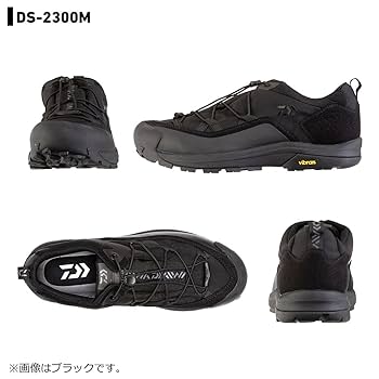 ダイワ　フィッシングシューズ　DS-2300M 28cm ブラック　透湿防水 ダイワのDS-2300Mをインプレ！ビブラムソールでタウンユースで