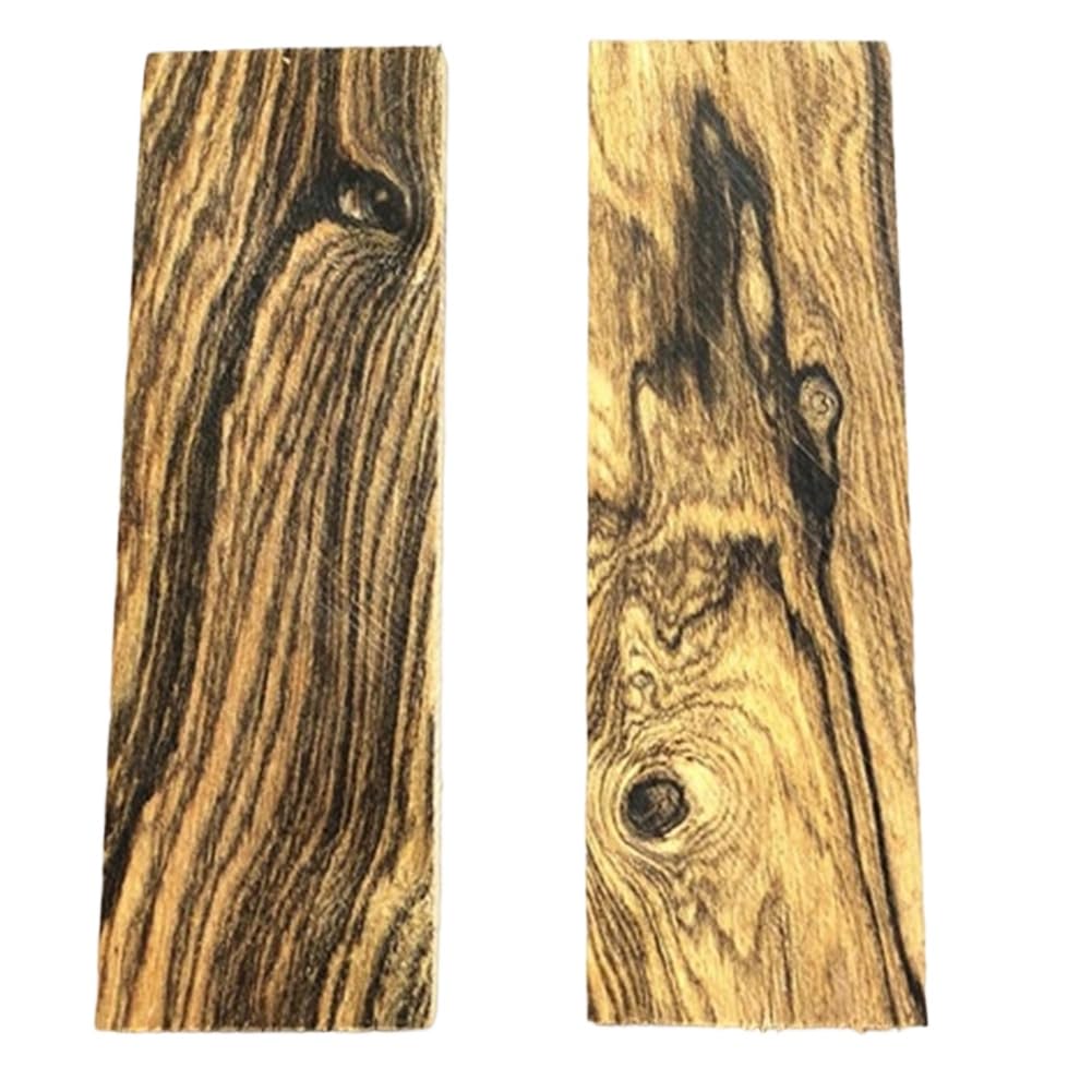 Jnchdghwa As Shown Diy Handle Scale Blanks- Ciricote Wood 120X40x10mm For Handicraft- 2 Pieces Included