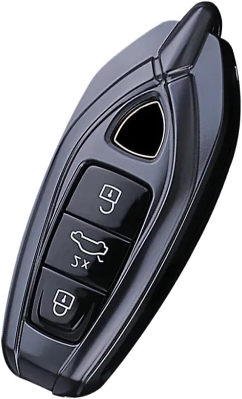 Compatible For Car Key Case 2021 Urus/Daniel Key Case Metal Buckle Car Accessories(Black)