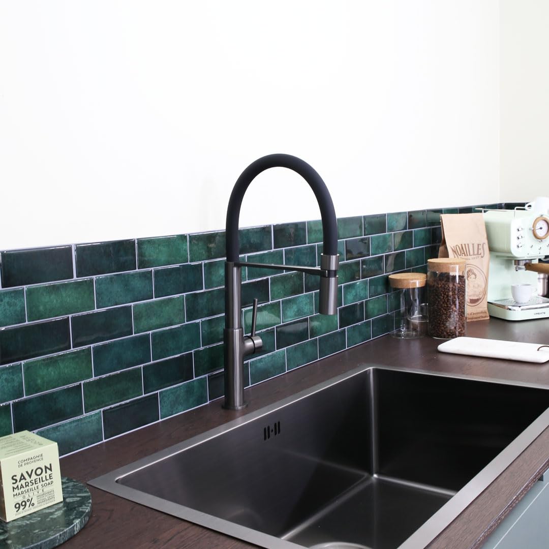 ESSEBAGNO Magneto 9018180 - Mezclador monomando para fregadero con ducha de mano