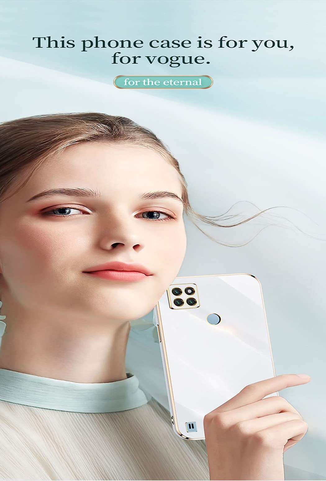 Fundas Realme C 21 SEAHAI Funda Para Realme C21Y / Realme C25Y, Estuche Antigolpes Transparente PC Carcasa Doble Bumper Silicona TPU Y Built-in Marco, Ligero Caso Para Realme C21Y / Realme C25Y