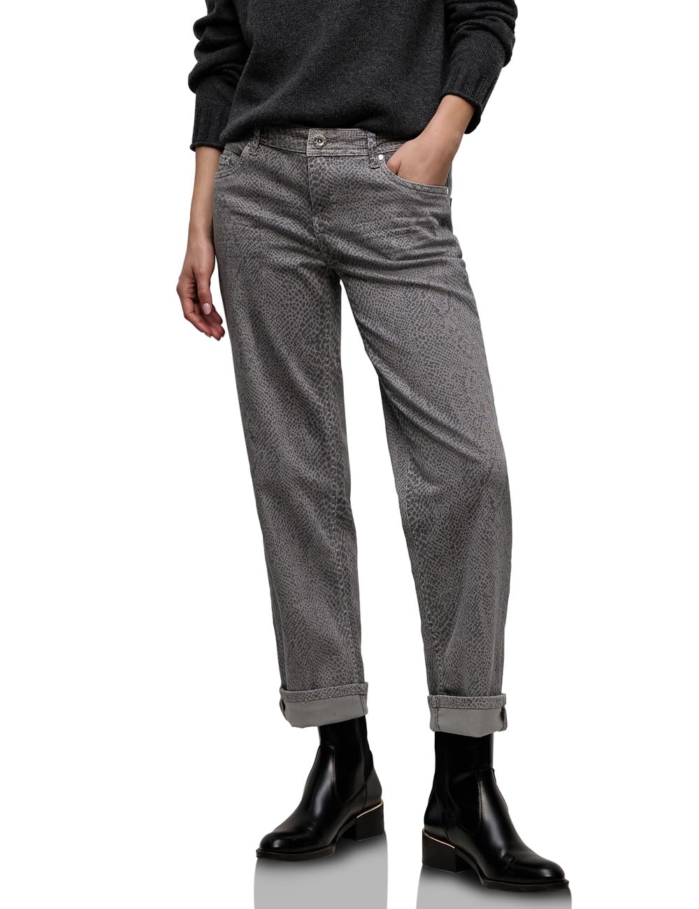 Street One Damen Snake Print Jeans 3817722