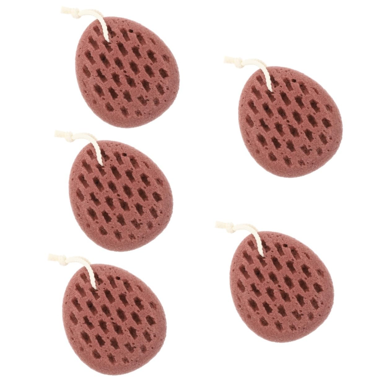 POPETPOP 5pezzi Spugna Da Bagno Morbida e Riutilizzabile Scrub Per Corpo e Schiena Esfoliante Per Massaggio Accessorio Da Carino Perfetta Per Relax e Benessere