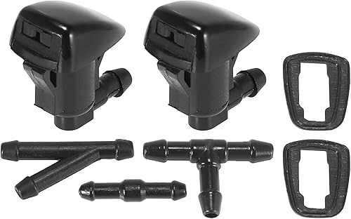 Miniatura 1 de ACROPIX Boquillas para limpiaparabrisas delantero para Jeep Grand Cherokee con conector de manguera, paquete de 7, color negro