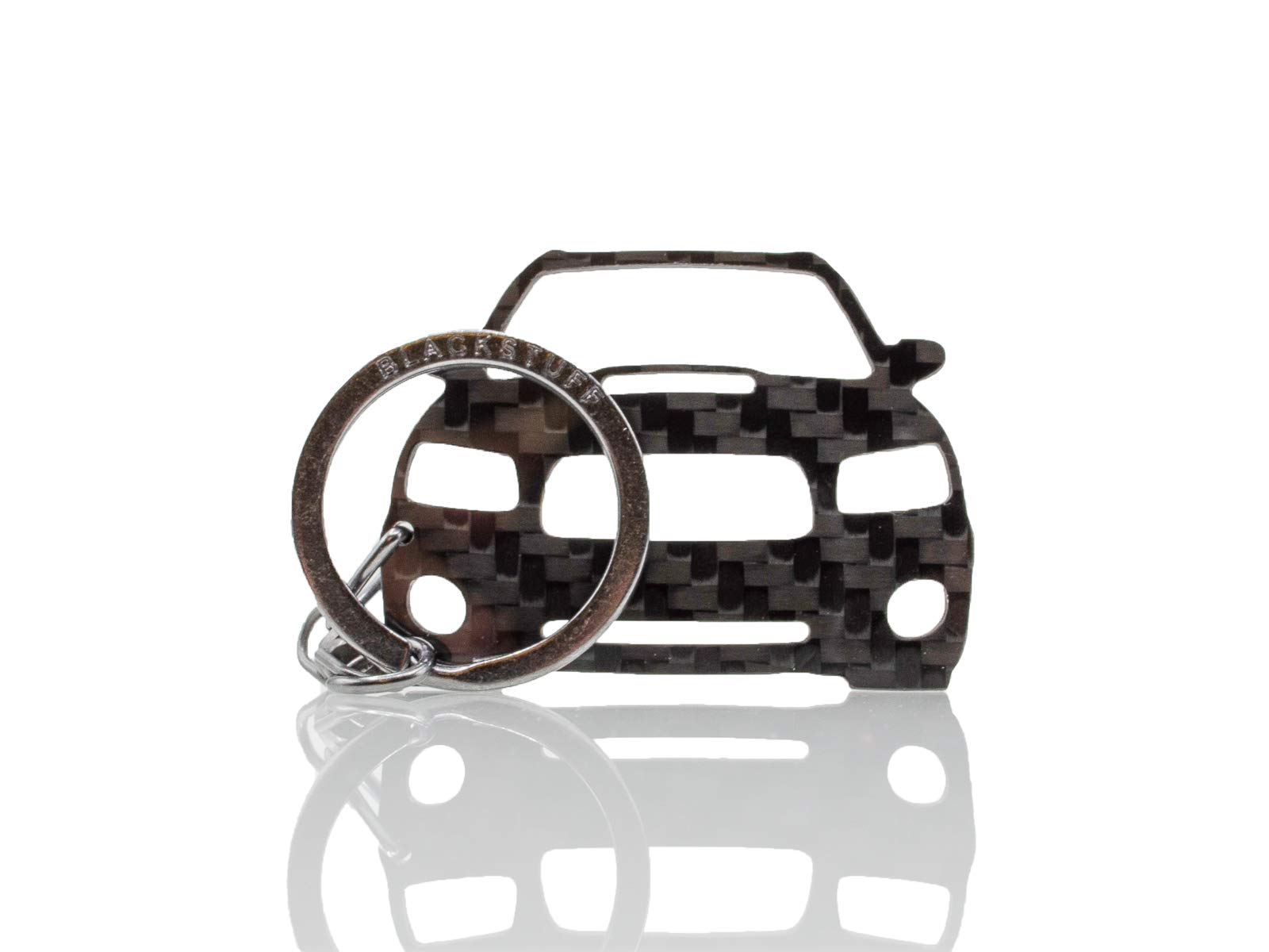 BlackStuff Carbon Fiber Keychain Keyring Ring Holder Compatible with Forester SG5 2002-2005 BS-921