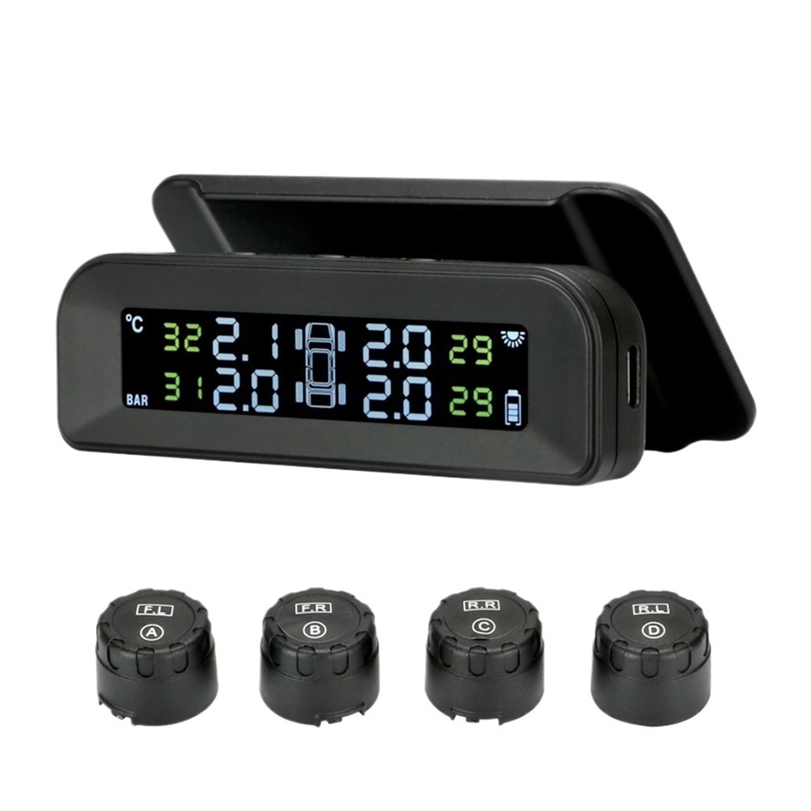System monitorowania ciśnienia w oponach TPMS Solar System Monitorowania Temperatury W Oponach Samochodowych Czujniki Zewnętrzne I Wewnętrzne Obróć Narzędzie Do Akcesoriów Do samochodów ciężarowych RV