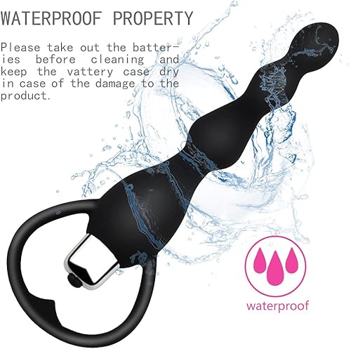 Miniatura 5 de Vibrador anal, juguete sexual para mujeres y hombres, cuentas anales, vibradores, masaje de próstata gay, trasero suave, tapones de silicona suave,