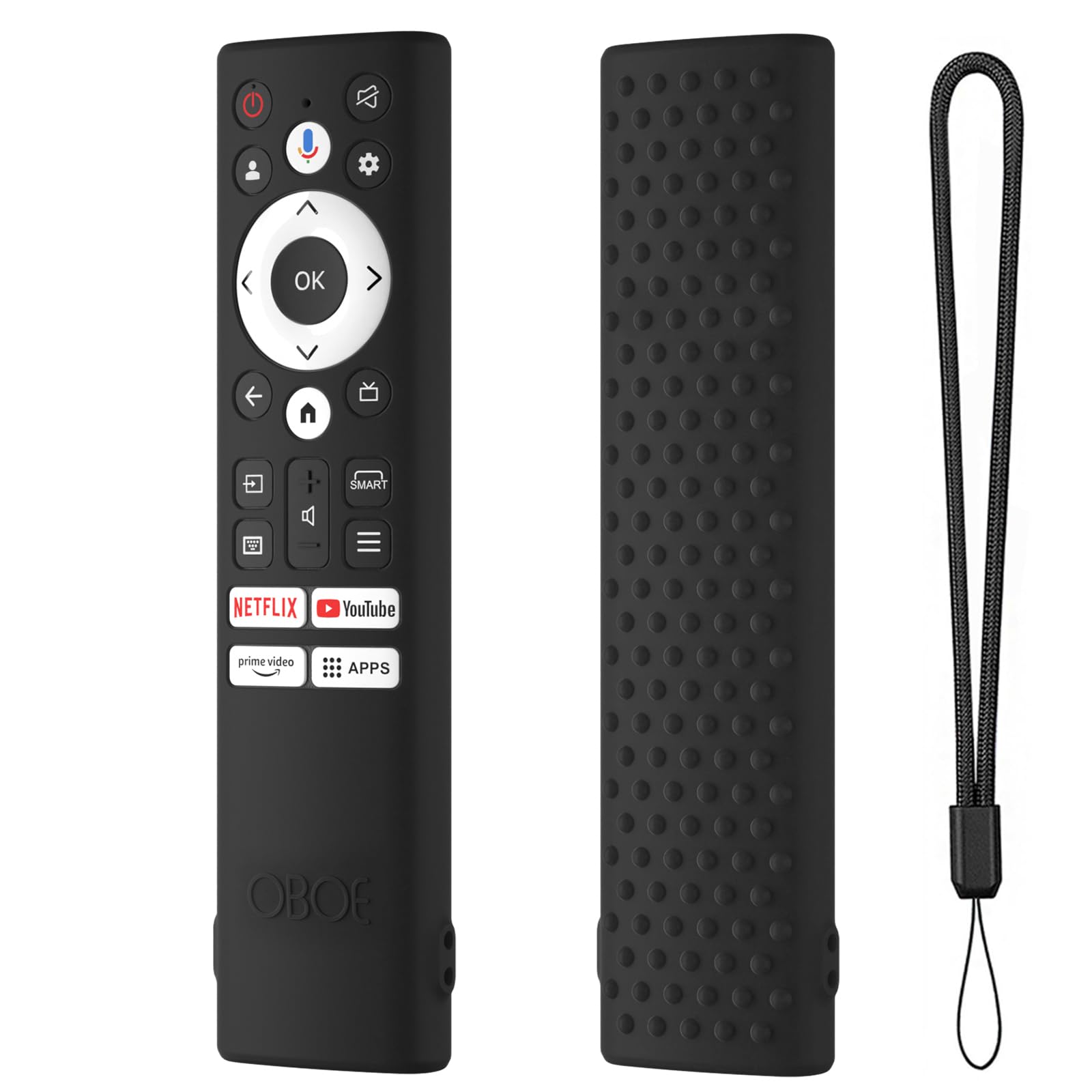 Oboe Silicone TV Remote Cover Compatible with Acer Tv Remote Advanced I Series/V Series/H PRO Series Tv Remote Protective Case with Remote Loop (B-Black) [Remote NOT Included] (B0CZ4BM81K) Amazon Price History, Amazon Price Tracker